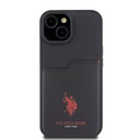 Apple iPhone 15 Uyumlu Kılıf U.S. Polo Assn. Orjinal Lisanslı Baskı Logolu PU Kartlıklı Kapak - 9