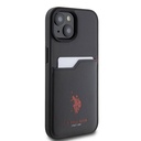 Apple iPhone 15 Uyumlu Kılıf U.S. Polo Assn. Orjinal Lisanslı Baskı Logolu PU Kartlıklı Kapak - 10