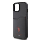 Apple iPhone 15 Uyumlu Kılıf U.S. Polo Assn. Orjinal Lisanslı Baskı Logolu PU Kartlıklı Kapak - 12