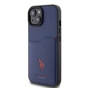 Apple iPhone 15 Uyumlu Kılıf U.S. Polo Assn. Orjinal Lisanslı Baskı Logolu PU Kartlıklı Kapak - 21