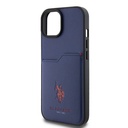Apple iPhone 15 Uyumlu Kılıf U.S. Polo Assn. Orjinal Lisanslı Baskı Logolu PU Kartlıklı Kapak - 25