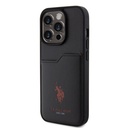 Apple iPhone 15 Pro Uyumlu Kılıf U.S. Polo Assn. Orjinal Lisanslı Baskı Logolu PU Kartlıklı Kapak - 1