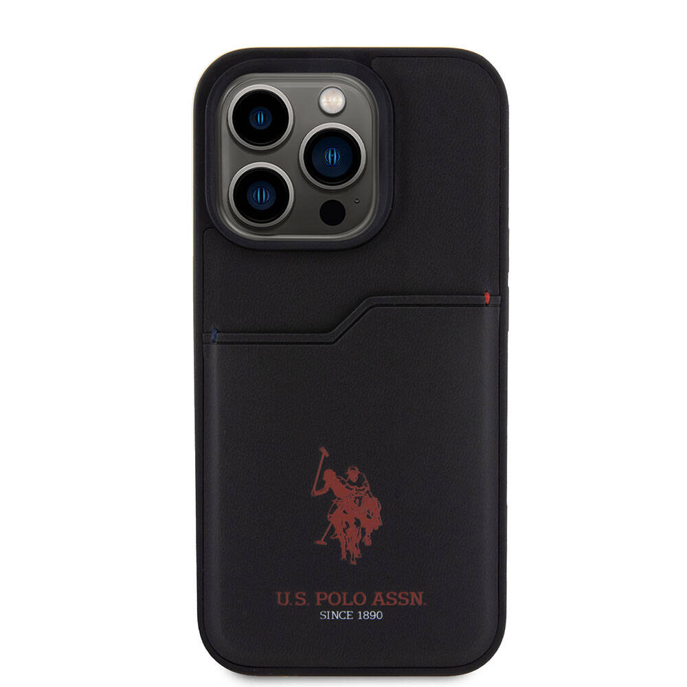 Apple iPhone 15 Pro Uyumlu Kılıf U.S. Polo Assn. Orjinal Lisanslı Baskı Logolu PU Kartlıklı Kapak - 2