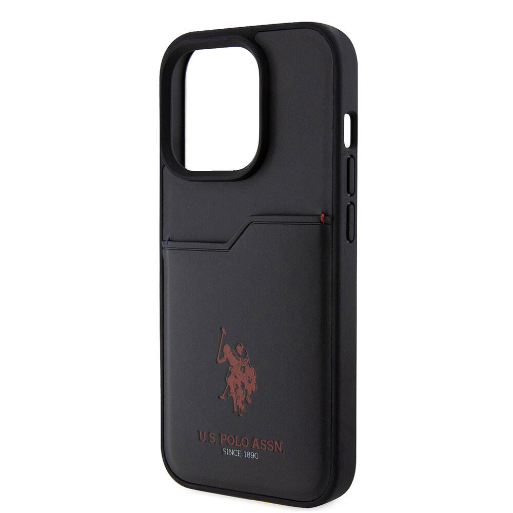 Apple iPhone 15 Pro Uyumlu Kılıf U.S. Polo Assn. Orjinal Lisanslı Baskı Logolu PU Kartlıklı Kapak - 5