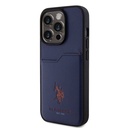 Apple iPhone 15 Pro Uyumlu Kılıf U.S. Polo Assn. Orjinal Lisanslı Baskı Logolu PU Kartlıklı Kapak - 15