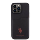 Apple iPhone 15 Pro Max Uyumlu Kılıf U.S. Polo Assn. Orjinal Lisanslı Baskı Logolu PU Kartlıklı Kapak - 9
