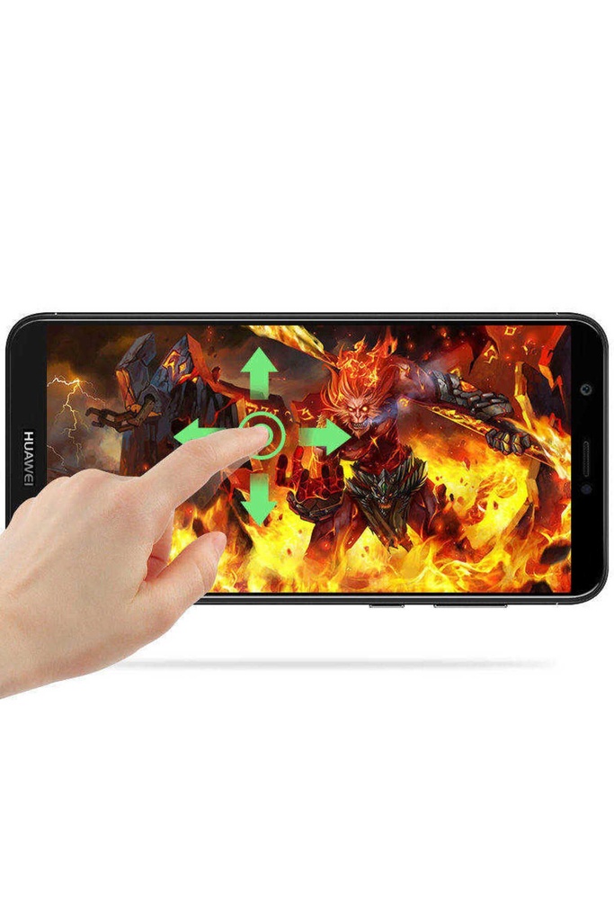 Huawei Y7 2018 Uyumlu Zore Kenarları Kırılmaya Dayanıklı Cam Ekran Koruyucu