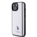 Apple iPhone 15 Uyumlu Kılıf U.S. Polo Assn. Orjinal Lisanslı Üç Renk Şerit Tasarımlı Baskı Logolu Kapak - 1