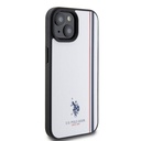 Apple iPhone 15 Uyumlu Kılıf U.S. Polo Assn. Orjinal Lisanslı Üç Renk Şerit Tasarımlı Baskı Logolu Kapak - 3