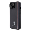 Apple iPhone 15 Uyumlu Kılıf U.S. Polo Assn. Orjinal Lisanslı Üç Renk Şerit Tasarımlı Baskı Logolu Kapak - 8