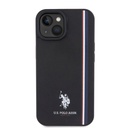 Apple iPhone 15 Uyumlu Kılıf U.S. Polo Assn. Orjinal Lisanslı Üç Renk Şerit Tasarımlı Baskı Logolu Kapak - 9