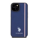 Apple iPhone 15 Uyumlu Kılıf U.S. Polo Assn. Orjinal Lisanslı Üç Renk Şerit Tasarımlı Baskı Logolu Kapak - 16