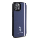 Apple iPhone 15 Uyumlu Kılıf U.S. Polo Assn. Orjinal Lisanslı Üç Renk Şerit Tasarımlı Baskı Logolu Kapak - 17