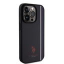 Apple iPhone 15 Pro Uyumlu Kılıf U.S. Polo Assn. Orjinal Lisanslı Üç Renk Şerit Tasarımlı Baskı Logolu Kapak - 10