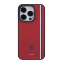 Apple iPhone 15 Pro Uyumlu Kılıf U.S. Polo Assn. Orjinal Lisanslı Üç Renk Şerit Tasarımlı Baskı Logolu Kapak - 16