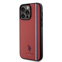 Apple iPhone 15 Pro Max Uyumlu Kılıf U.S. Polo Assn. Orjinal Lisanslı Üç Renk Şerit Tasarımlı Baskı Logolu Kapak - 1