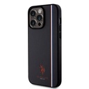Apple iPhone 15 Pro Max Uyumlu Kılıf U.S. Polo Assn. Orjinal Lisanslı Üç Renk Şerit Tasarımlı Baskı Logolu Kapak - 8