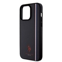 Apple iPhone 15 Pro Max Uyumlu Kılıf U.S. Polo Assn. Orjinal Lisanslı Üç Renk Şerit Tasarımlı Baskı Logolu Kapak - 12