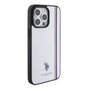 Apple iPhone 15 Pro Max Uyumlu Kılıf U.S. Polo Assn. Orjinal Lisanslı Üç Renk Şerit Tasarımlı Baskı Logolu Kapak - 24
