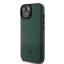 Apple iPhone 15 Uyumlu Kılıf U.S. Polo Assn. Orjinal Lisanslı Suni Deri Arka Yüzey Baskı Logolu Örgü Desenli Kapak - 1