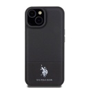 Apple iPhone 15 Uyumlu Kılıf U.S. Polo Assn. Orjinal Lisanslı Suni Deri Arka Yüzey Baskı Logolu Örgü Desenli Kapak - 9