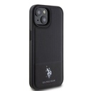 Apple iPhone 15 Uyumlu Kılıf U.S. Polo Assn. Orjinal Lisanslı Suni Deri Arka Yüzey Baskı Logolu Örgü Desenli Kapak - 10