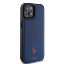 Apple iPhone 15 Uyumlu Kılıf U.S. Polo Assn. Orjinal Lisanslı Suni Deri Arka Yüzey Baskı Logolu Örgü Desenli Kapak - 17
