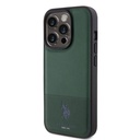 Apple iPhone 15 Pro Uyumlu Kılıf U.S. Polo Assn. Orjinal Lisanslı Suni Deri Arka Yüzey Baskı Logolu Örgü Desenli Kapak - 15