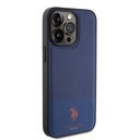 Apple iPhone 15 Pro Max Uyumlu Kılıf U.S. Polo Assn. Orjinal Lisanslı Suni Deri Arka Yüzey Baskı Logolu Örgü Desenli Kapak - 3