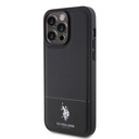 Apple iPhone 15 Pro Max Uyumlu Kılıf U.S. Polo Assn. Orjinal Lisanslı Suni Deri Arka Yüzey Baskı Logolu Örgü Desenli Kapak - 8