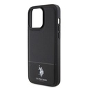 Apple iPhone 15 Pro Max Uyumlu Kılıf U.S. Polo Assn. Orjinal Lisanslı Suni Deri Arka Yüzey Baskı Logolu Örgü Desenli Kapak - 12