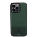 Apple iPhone 15 Pro Max Uyumlu Kılıf U.S. Polo Assn. Orjinal Lisanslı Suni Deri Arka Yüzey Baskı Logolu Örgü Desenli Kapak - 16
