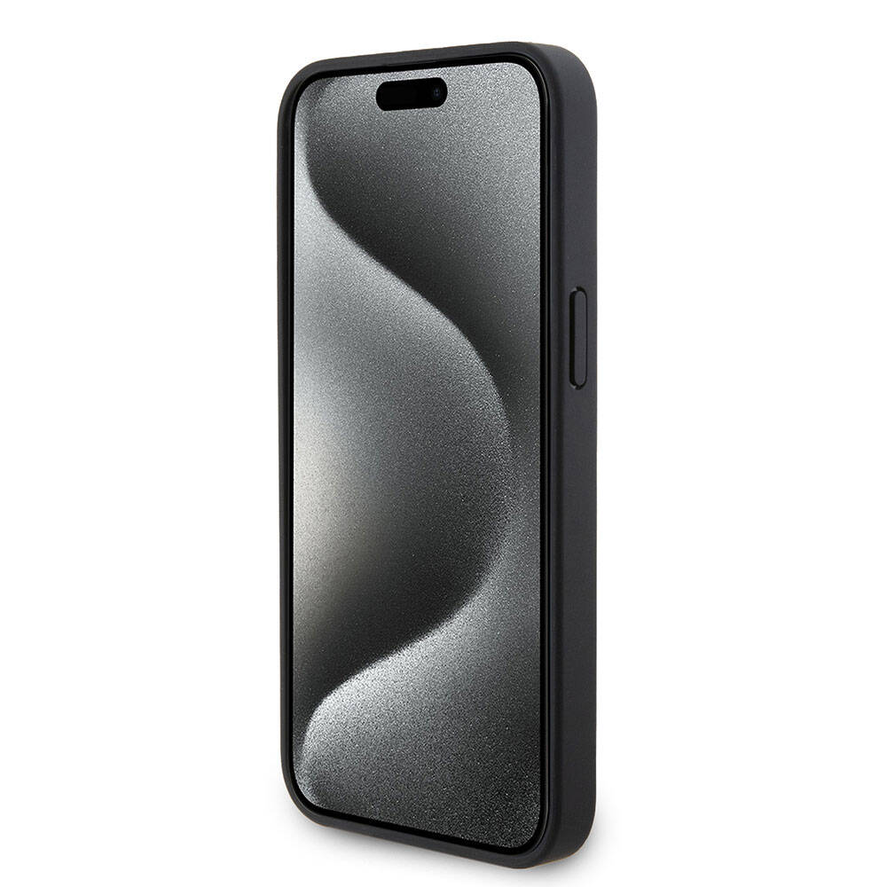 Apple iPhone 15 Pro Max Uyumlu Kılıf U.S. Polo Assn. Orjinal Lisanslı Suni Deri Arka Yüzey Baskı Logolu Örgü Desenli Kapak - 25
