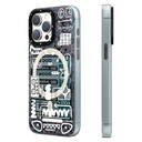 Apple iPhone 15 Pro Max Uyumlu Kılıf Magsafe Şarj Özellikli Youngkit Dark Matter Serisi Kapak - 1