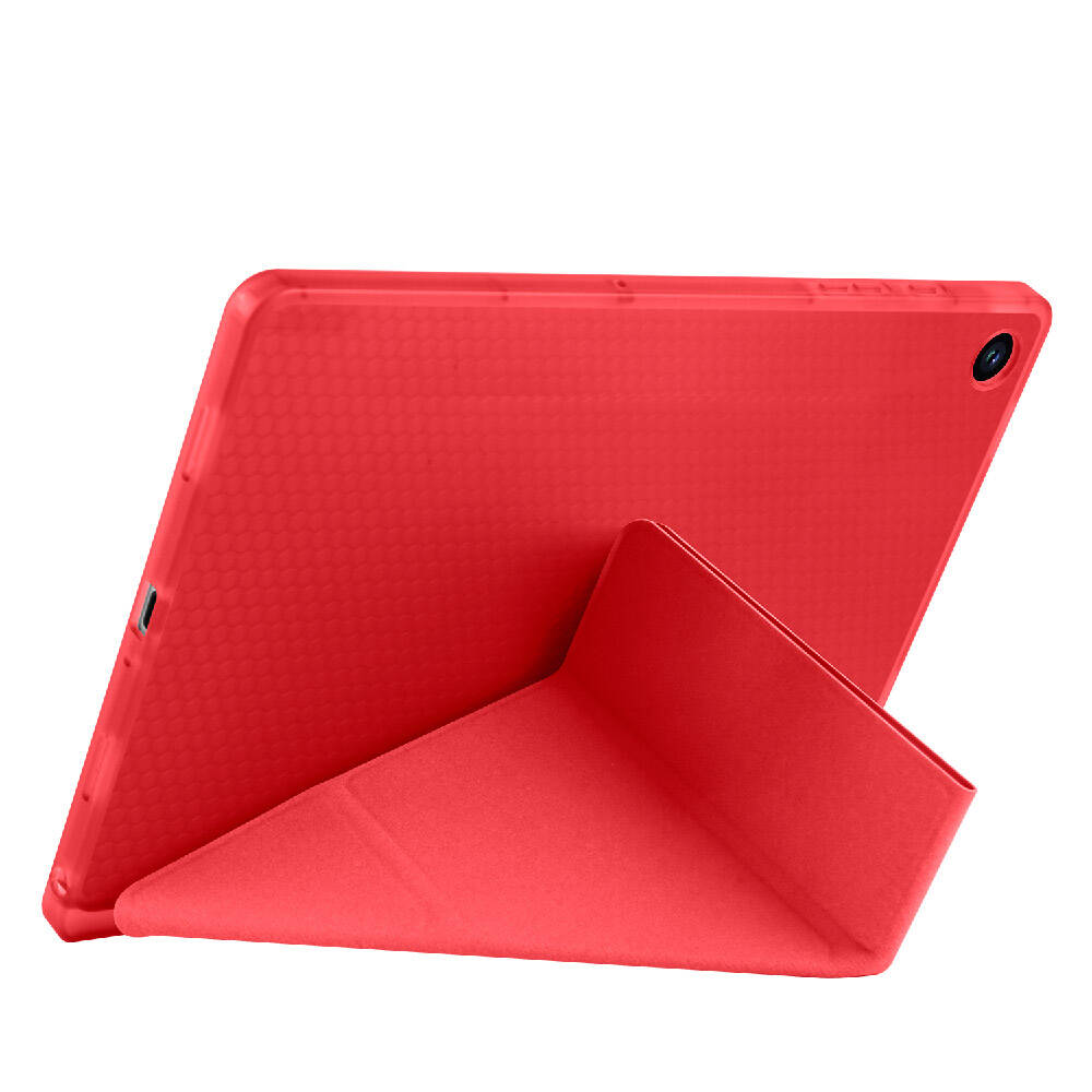 Samsung Galaxy Tab A9 Uyumlu Kılıf Zore Tri Folding Kalem Bölmeli Standlı Kılıf - 22