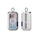 Apple iPhone 15 Pro Max Uyumlu Kılıf Magsafe Şarj Özellikli Transparan Renk Geçişli Wiwu Turkey C Serisi Kapak - 6