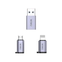 Wiwu Wi-C031 Concise Serisi 3in1 Type-C to USB-A/Type-C/Lightning Adaptör Paketi - 4