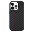 Apple iPhone 15 Pro Max Uyumlu Kılıf Wiwu LCC-107 Karbon Fiber Magsafe Şarj Özellikli Kamera Korumalı Kabon Kapak - 5