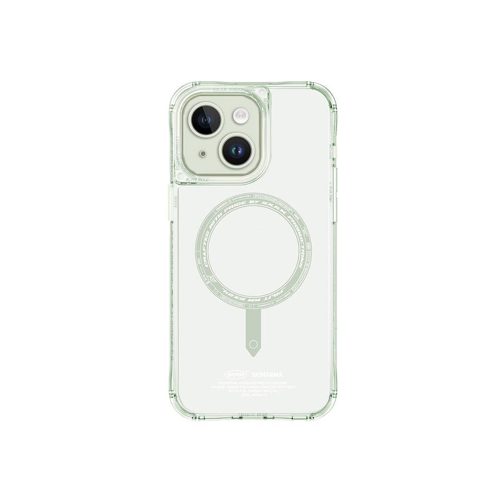 Apple iPhone 15 Uyumlu Kılıf SkinArma Şeffaf Airbag Tasarımlı Magsafe Şarj Özellikli Saido Kapak - 6