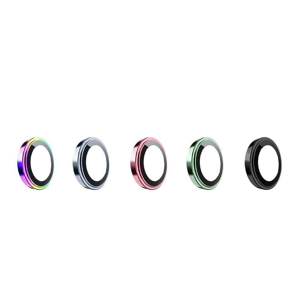 Apple iPhone 15 Uyumlu ​​​Plus Wiwu Lens Guard Metal Kamera Lens Koruyucu - 1