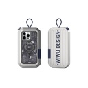 Apple iPhone 15 Pro Uyumlu Kılıf Magsafe Şarj Özellikli Desenli Wiwu Mecha Circuit H Serisi Kapak - 2