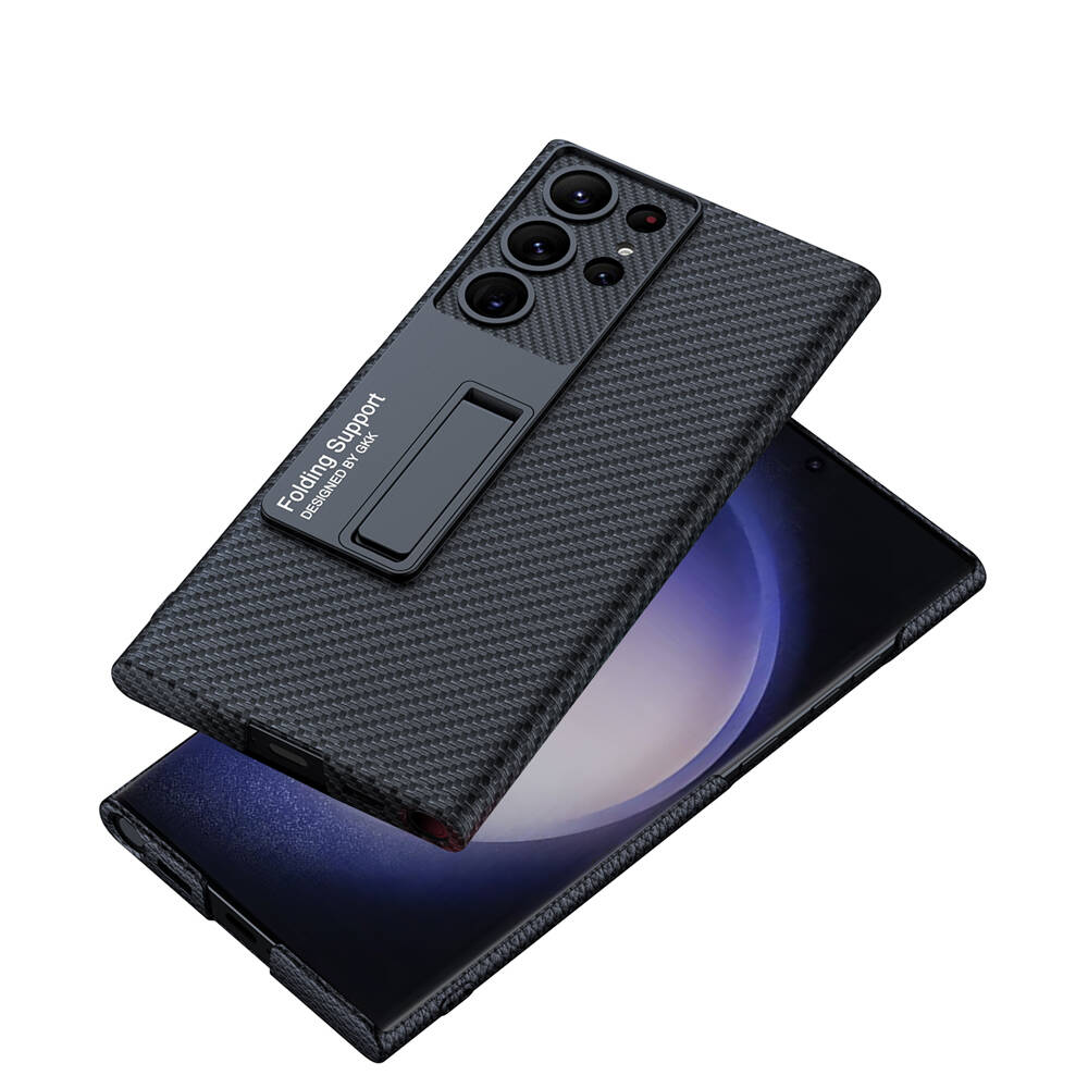 Samsung Galaxy S24 Ultra Uyumlu Kılıf Zore Kıpta Standlı Kapak - 5