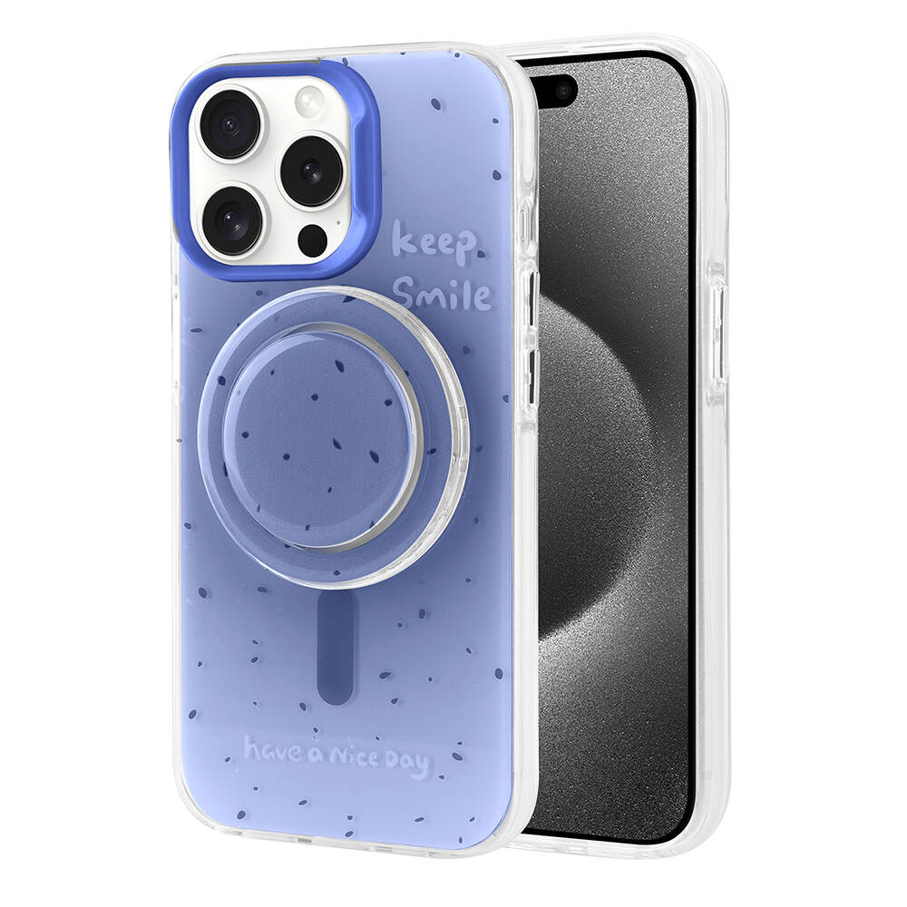 Apple iPhone 15 Pro Max Uyumlu Kılıf Magsafe Şarj Özellikli Tak-Çıkar Pop Soketli Zore Tiktok Kapak - 3