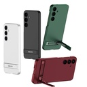 Samsung Galaxy S24 Uyumlu Kılıf Zore Kamera Korumalı Dikey Standlı Ays Kapak - 3