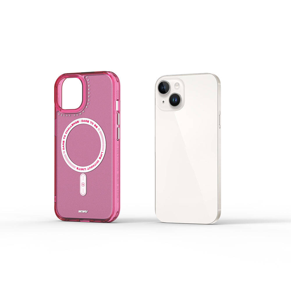 Apple iPhone 15 Uyumlu Kılıf Magsafe Şarj Özellikli Wiwu Basic Color J Serisi Kapak - 14