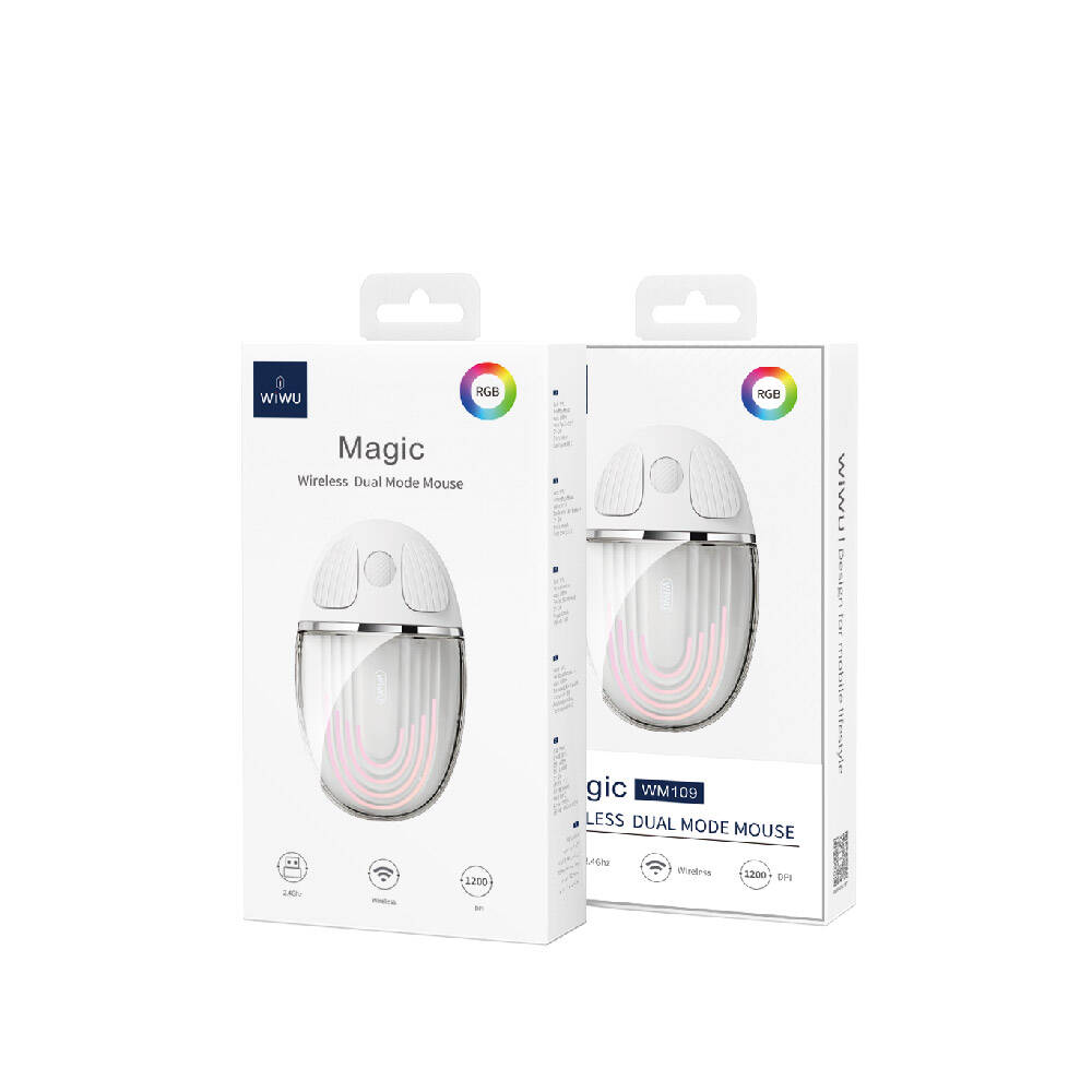 Wiwu WM109 Magic Wimice Serisi Şeffaf Tasarımlı Kablosuz Mouse 1200 DPI - 9