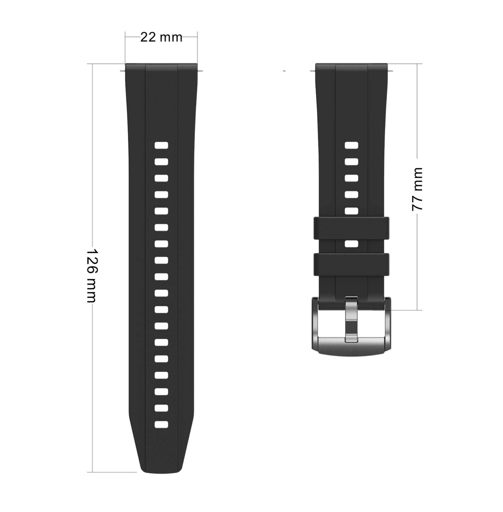 Huawei Watch GT 4 Uyumlu 22mm Zore KRD-95 Silikon Kordon - 2