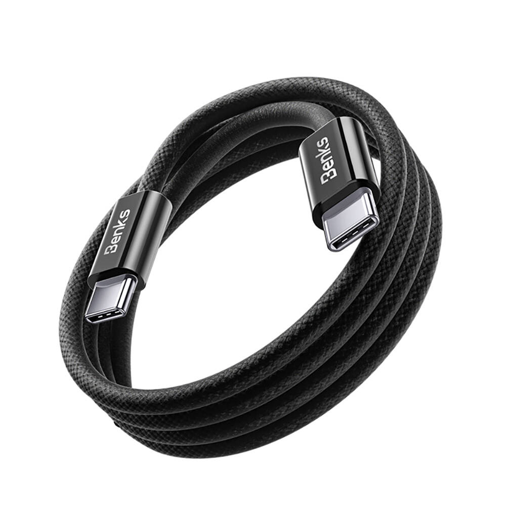 Benks D46 Type-C to Type-C PD 3.0 Örgülü Şarj ve Data Kablosu 60W 2 Metre - 4