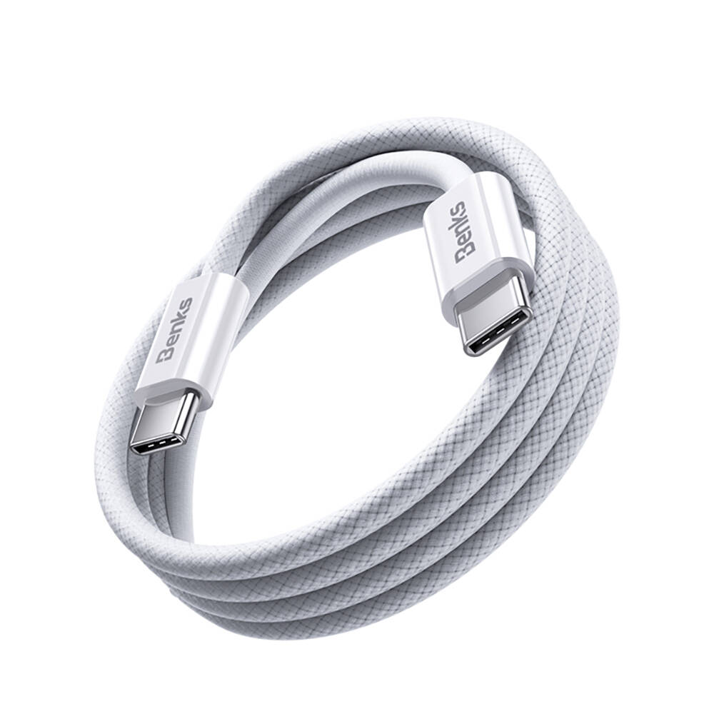 Benks D46 Type-C to Type-C PD 3.0 Örgülü Şarj ve Data Kablosu 60W 2 Metre - 6