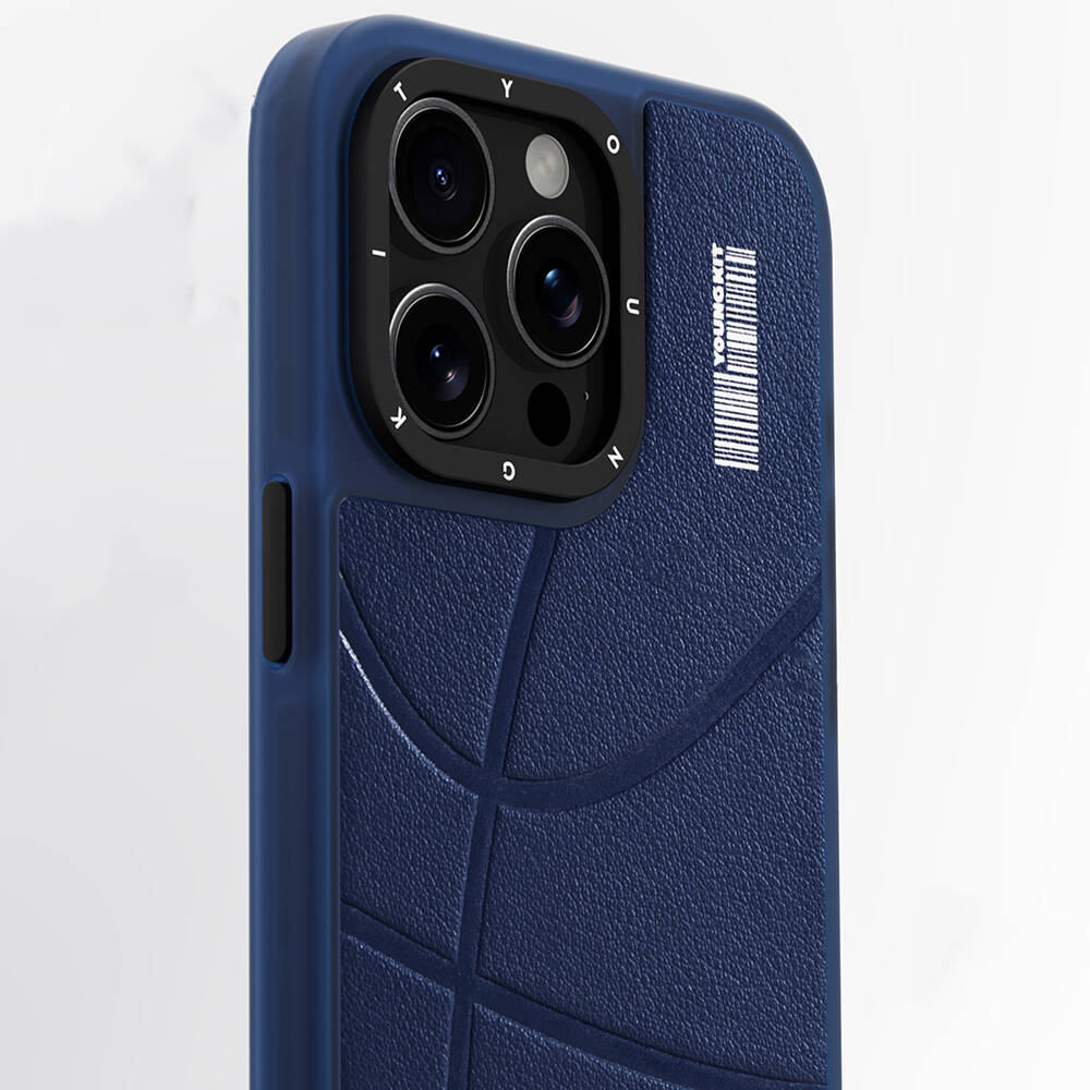 Apple iPhone 15 Pro Max Uyumlu Kılıf Magsafe Şarj Özellikli Youngkit Backboard Serisi Leather Kapak - 8